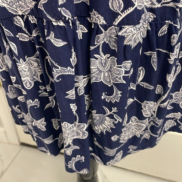 Reitmans Signature Sundress Ruched Bodice Criss Cross Cami Straps Pleated Size M - Picture 8 of 15